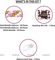 Happy Retirement Banner Kit Pink (Pack of 62 pcs)