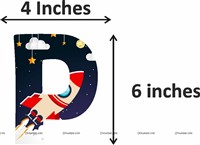 Space Birthday Letter Bunting Kit (Pack of 42 pcs)