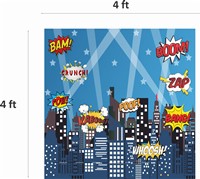 Superhero Theme Backdrop 