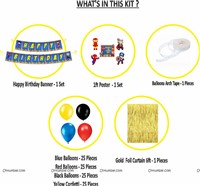 Superhero Theme Foil Curtain Kit 