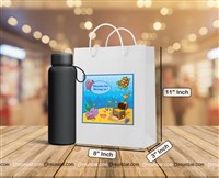 Underwater birthday theme Stickered gift bags