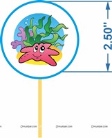 Underwater Theme Cup Cake Toppers