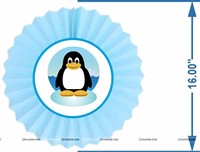 Underwater Theme Paper Fan Decoration 