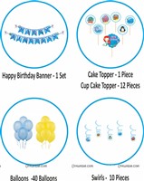 UnderWater Theme Swirls and Topper  Kit