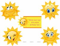 Sunshine Birthday theme Posters pack