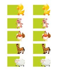 Barnyard animal shaped wish tree tags (Pack of 10)