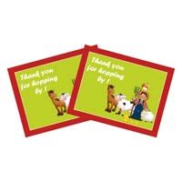 Thank you card with animals