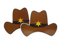 Cowboy Birthday theme Hats