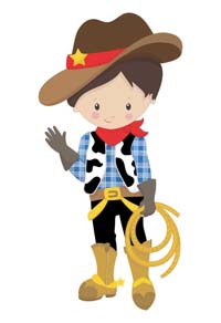 Cowboy with lasso poster