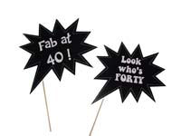 Look whos 40 photo prop