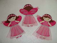 Handmade tutu skirt fairy invite