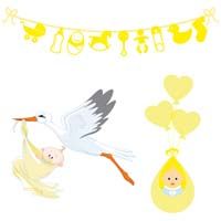 Baby room decor (Yellow)