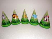 Jungle animal hats (Set of 6)