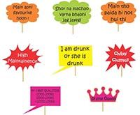 Bachelorette party photo props (Set of 8)