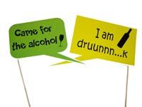 Drinking party photo prop