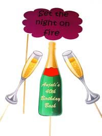 Set the night on fire Prop set