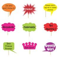 Kitty party photo props