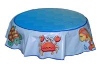 Round cake table cover