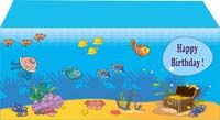 Underwater scene rectangle table cover