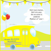 Wheels on a bus Theme Backdrop