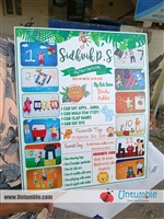 Sharmili  : I have ordered photo board for my son -at birthday with some quotes and moments . . It was done perfectly with good quality foam board . It was delivered timely 