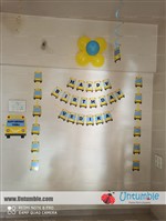 Ritu Mehta : I ordered bus theme party pack and got it exactly as shown and it was just superb. <br/>Paper quality used was very good and sturdy, its almost a month but still I have not removed it and still all the stuff is looking sturdy and nice. <br/>Thanks 
