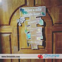 Pushpa Aravinda  : I am glad I found untumble while I was planning my sons first birthday...Their chalkboard and banner were the 2 big purchases..very classy and good material .I also ordered birthday hats,cake toppers and jungle theme decor for a very reasonable pri