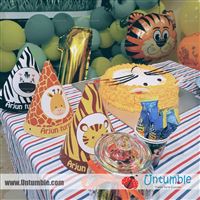 Pushpa Aravinda  : I am glad I found untumble while I was planning my sons first birthday...Their chalkboard and banner were the 2 big purchases..very classy and good material .I also ordered birthday hats,cake toppers and jungle theme decor for a very reasonable pri