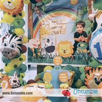 Pushpa Aravinda  : I am glad I found untumble while I was planning my sons first birthday...Their chalkboard and banner were the 2 big purchases..very classy and good material .I also ordered birthday hats,cake toppers and jungle theme decor for a very reasonable pri