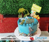 Sowjanya komma : Thanq untumble for the Dino theme Nameboard and balloons ..will order for the next party🙂