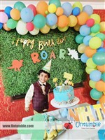 Sowjanya komma : Thanq untumble for the Dino theme Nameboard and balloons ..will order for the next party🙂