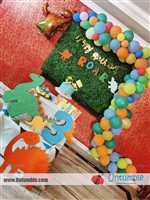 Sowjanya komma : Thanq untumble for the Dino theme Nameboard and balloons ..will order for the next party🙂