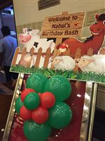 Sudhakar : This is S.Sapna mother of S.Nahul, we have ordered and recieved the barnyard theme backdrop, welcome board and photo booth. the work done given by you is awesome. Im here to thank you for all the work on time with excellent outcome everyone in functi