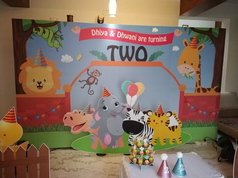 Baby Jungle Birthday - Krishna Sweets Twins - March 2019 - photo 24