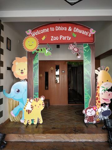 Baby Jungle Birthday - Krishna Sweets Twins - March 2019 - photo 6