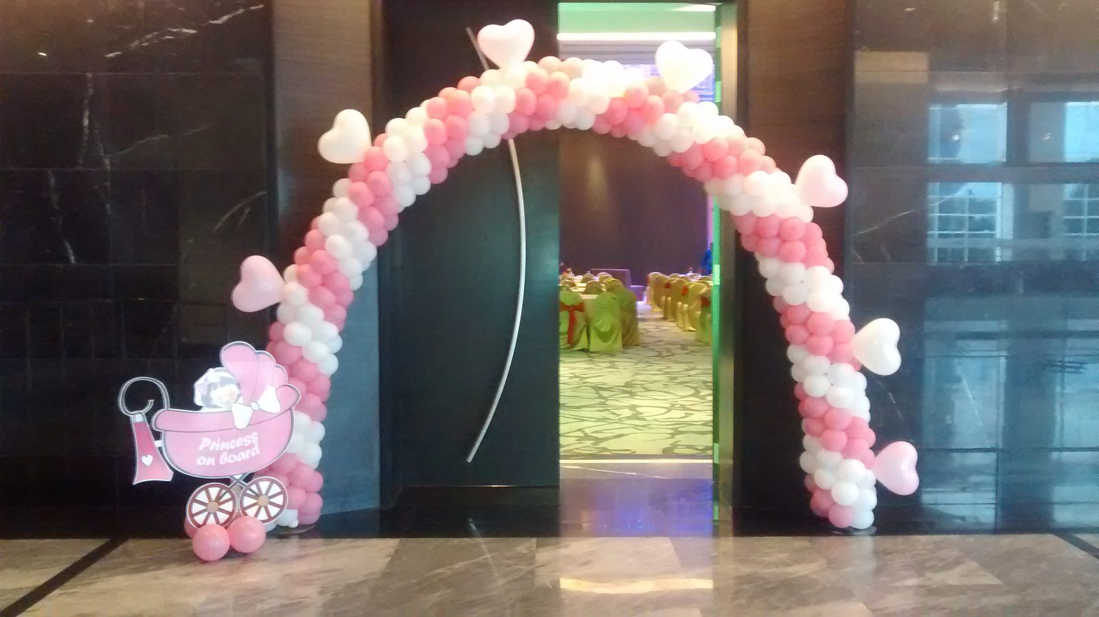 Baby Shower Decor - Le Meridian - Pink Naming Ceremony, Aara - December 2014