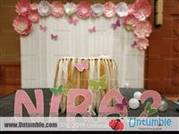 Flower and butterfly Backdrop - photo 1