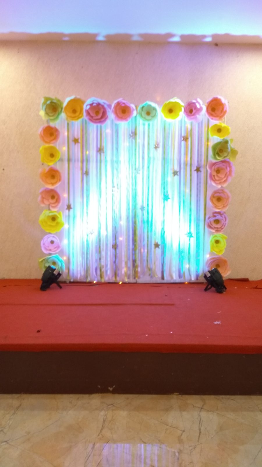 Paper Flower Decor - Celebrity resort - August 2017