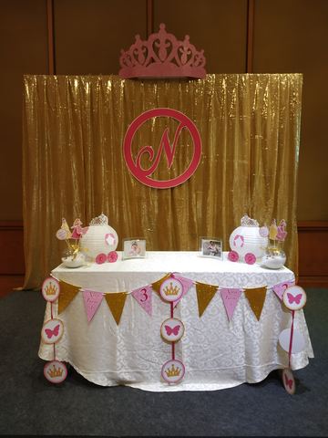 Princess Birthday - Taj Gold Backdrop - November 2019 - photo 4