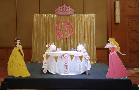 Princess Birthday - Taj Gold Backdrop - November 2019 - photo 1