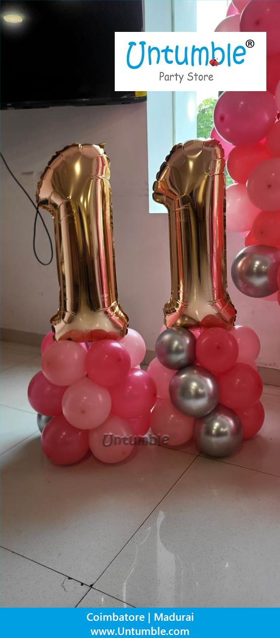 Round frame with balloon  decor - photo 1