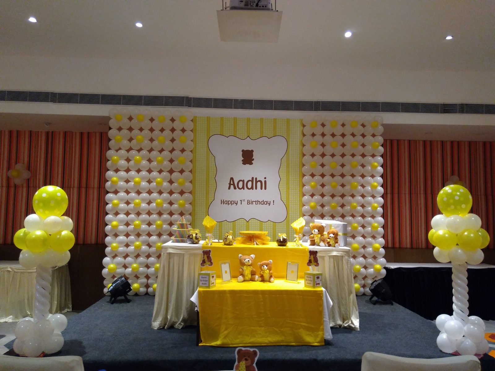 Teddy Theme Birthday - Yellow Teddy Zone - June 2018