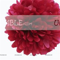 10inch Maroon Tissue Pom Pom