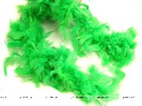 Feather Boa Garland Green