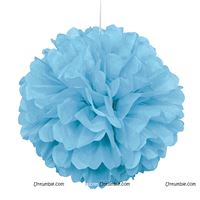 10inch Sky blue Tissue Pom Pom