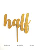 Half Gold Acrylic Topper
