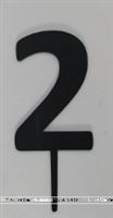 Two Cake Topper (Black)