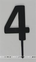 Four Cake Topper (Black)