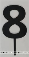 Eight Cake Topper (Black)