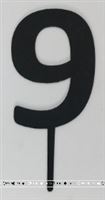 Nine Cake Topper (Black)